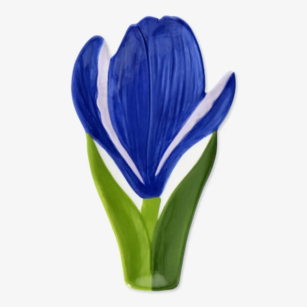 Serveringsfad med blomster