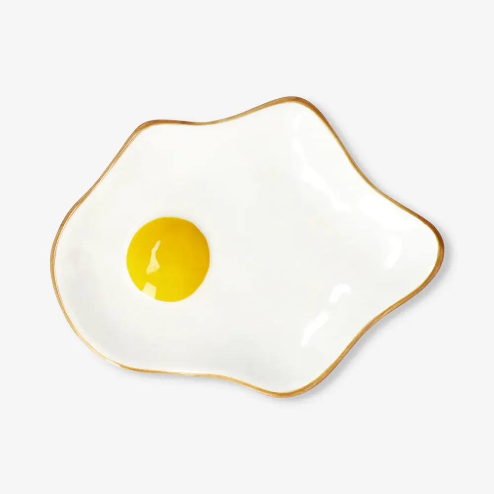 Serveringsplade til spejlæg - 16 cm