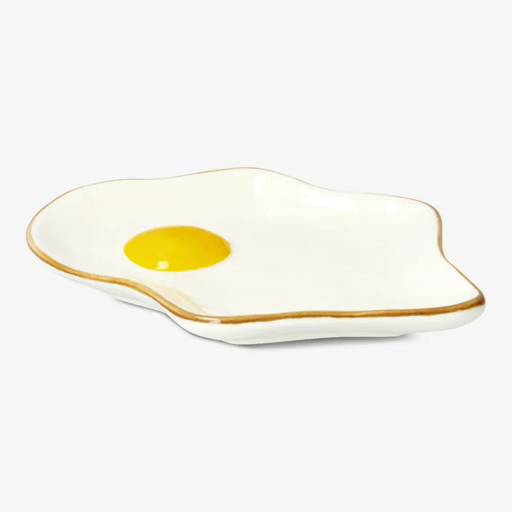 Serveringsplade til spejlæg - 16 cm