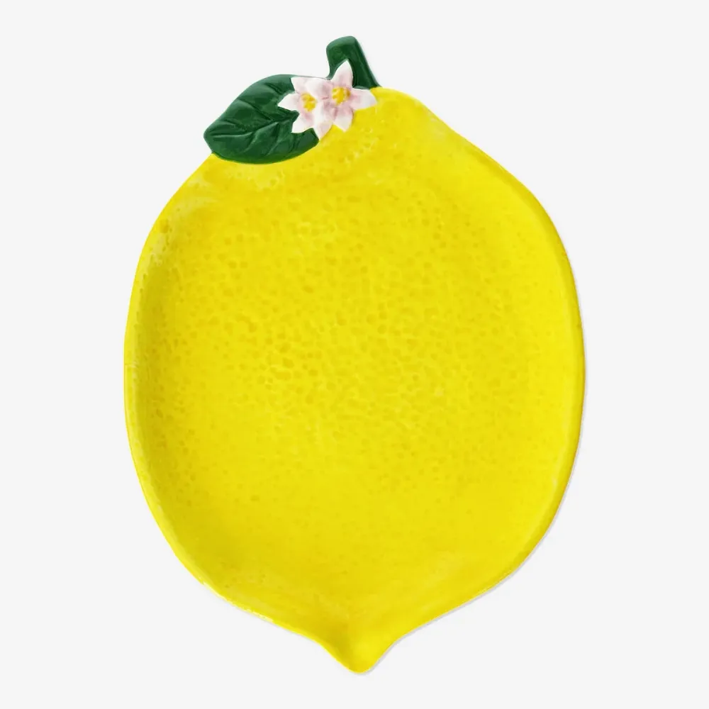 Serveringstallerken med citron - 21 cm