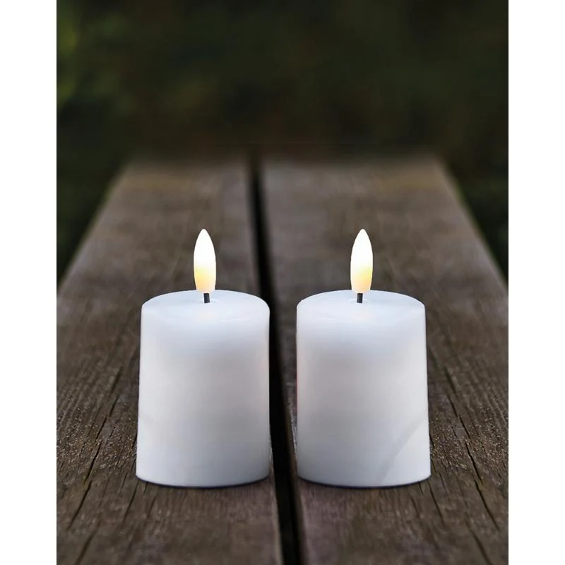 Sirius Udendørs lys, 2 styk - 6,5 cm Hvid