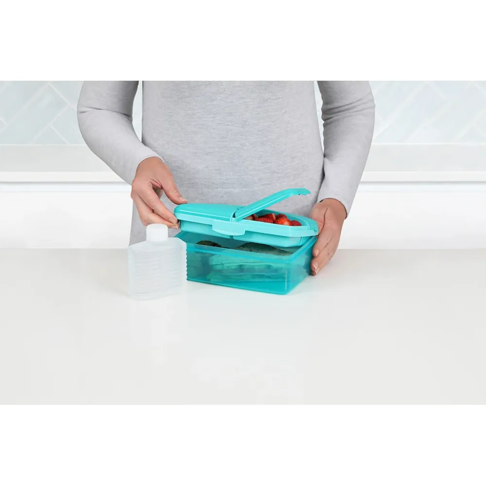 Sistema madkasse og drikkedunk, Slimline Quaddie 1.5 L - Teal