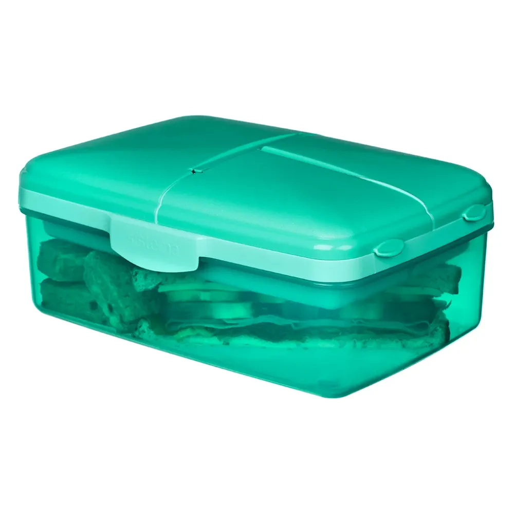 Sistema madkasse og drikkedunk, Slimline Quaddie 1.5 L - Teal