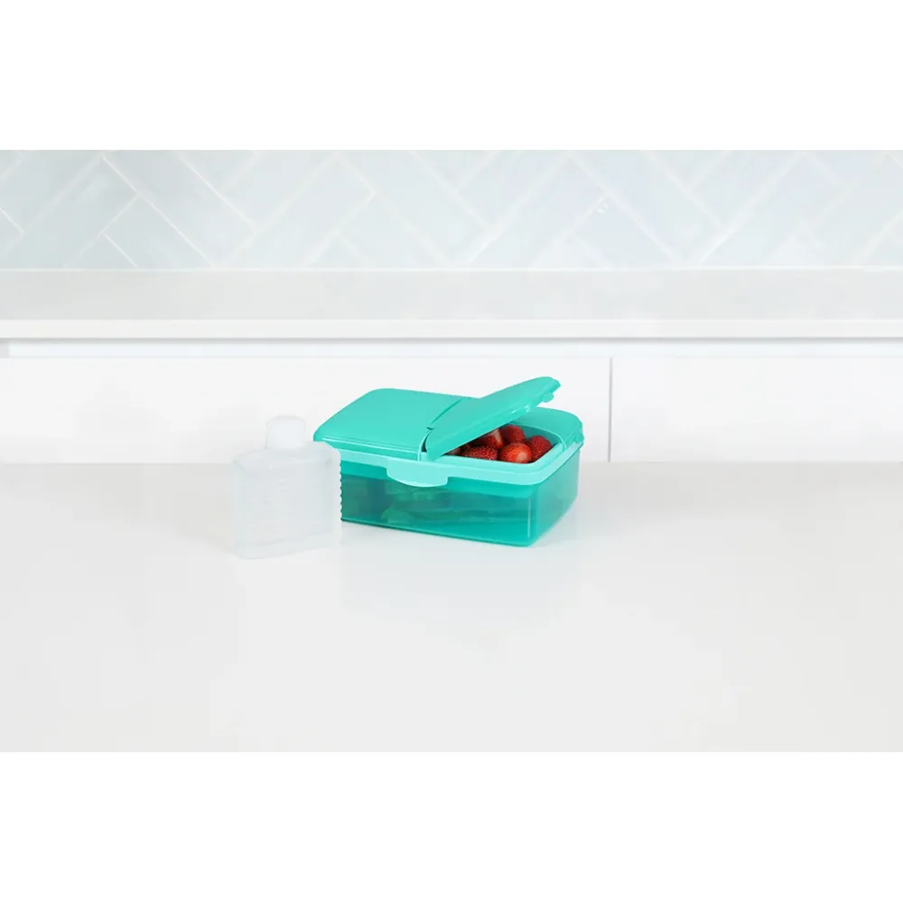 Sistema madkasse og drikkedunk, Slimline Quaddie 1.5 L - Teal