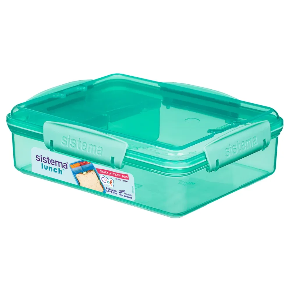 Sistema Snack Attack Duo lunch 975 ml, Teal