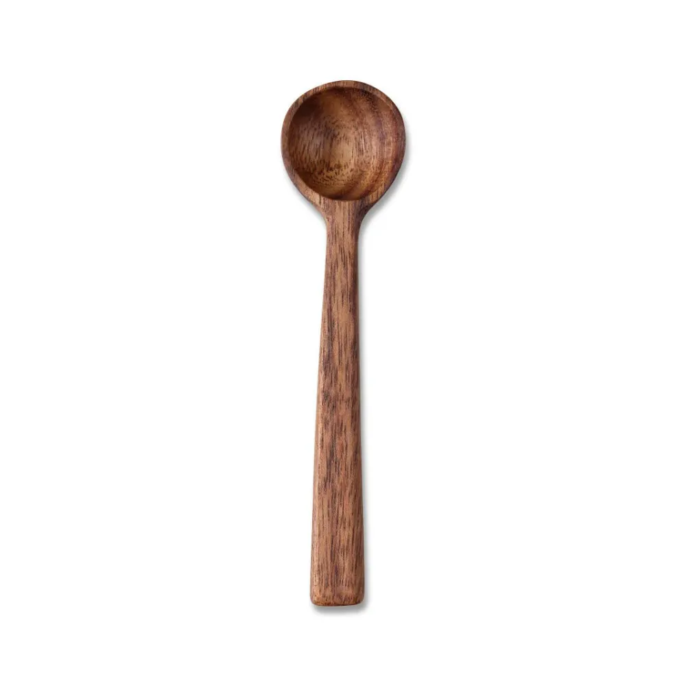 Ske, mørkt træ - L13 cm.