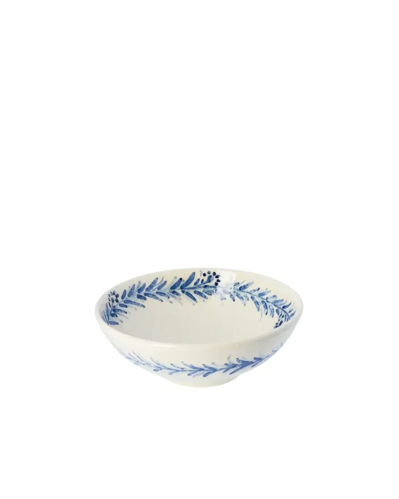 Skål, Floral Blue - Ø19 cm.