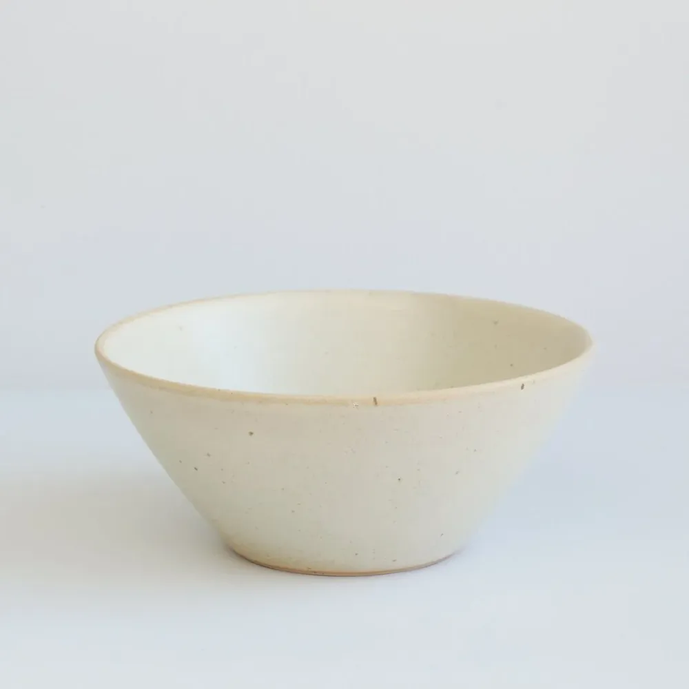 Ø-skål, lille, fra Bornholms Keramikfabrik, Creamy White