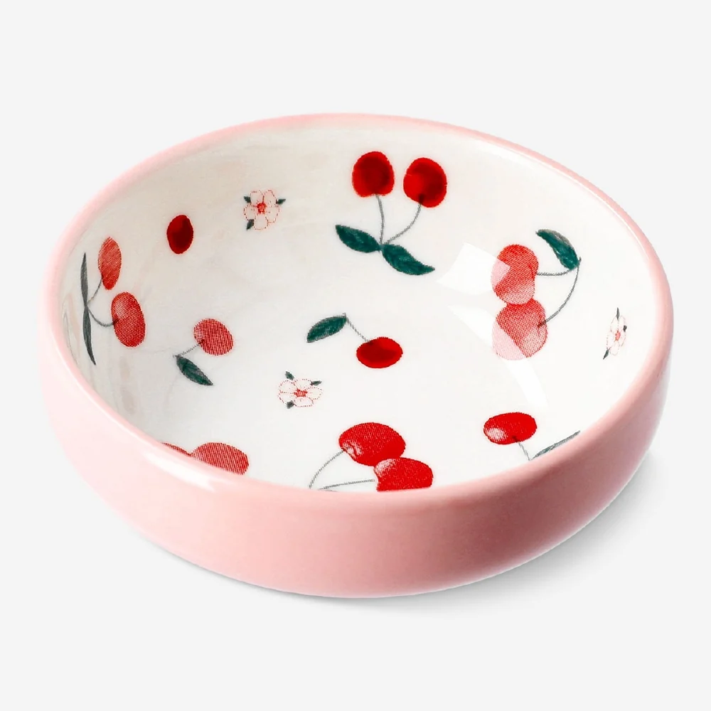 Sojaskål med kirsebærprint - 8 cm