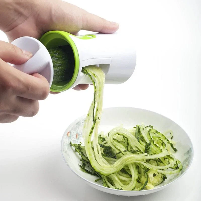 Spiralizer til grøntsager i rustfrit stål - Zucchini-spaghetti-grøntsagsskærer