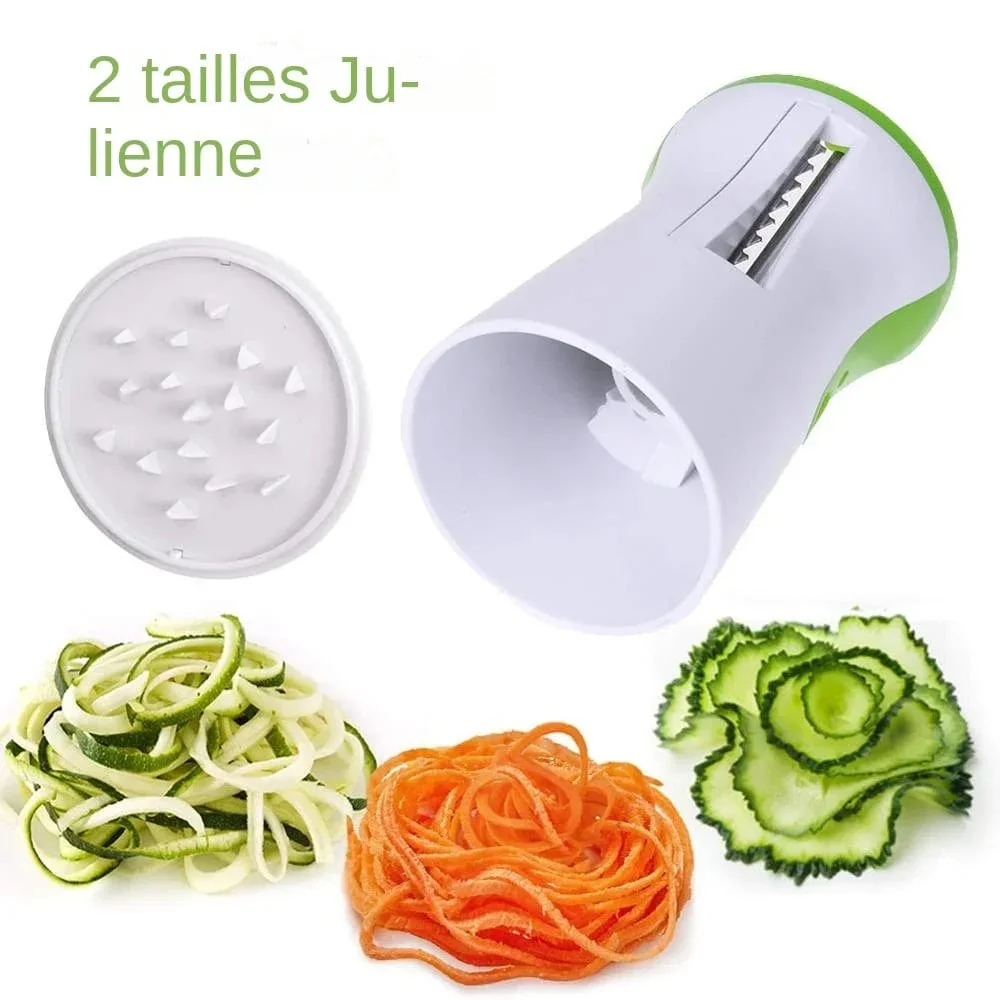 Spiralizer til grøntsager i rustfrit stål - Zucchini-spaghetti-grøntsagsskærer