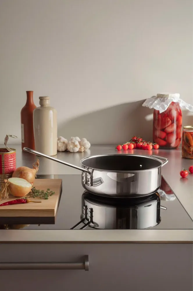 Ø24 cm - Stainless Steel Keramisk sauterpande