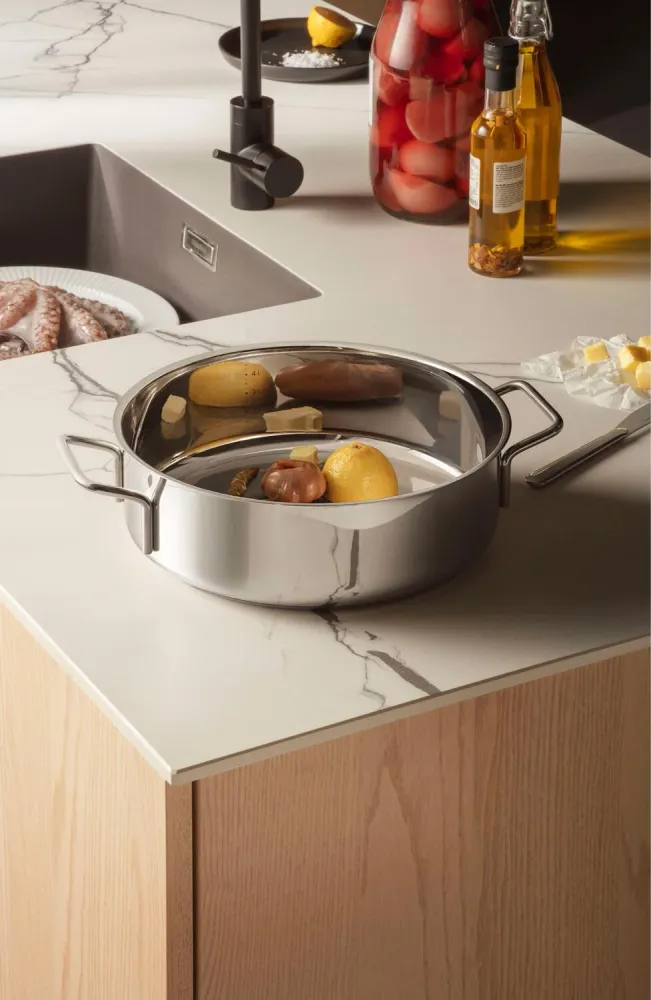 Stainless Steel sautergryde - Ø28 cm.