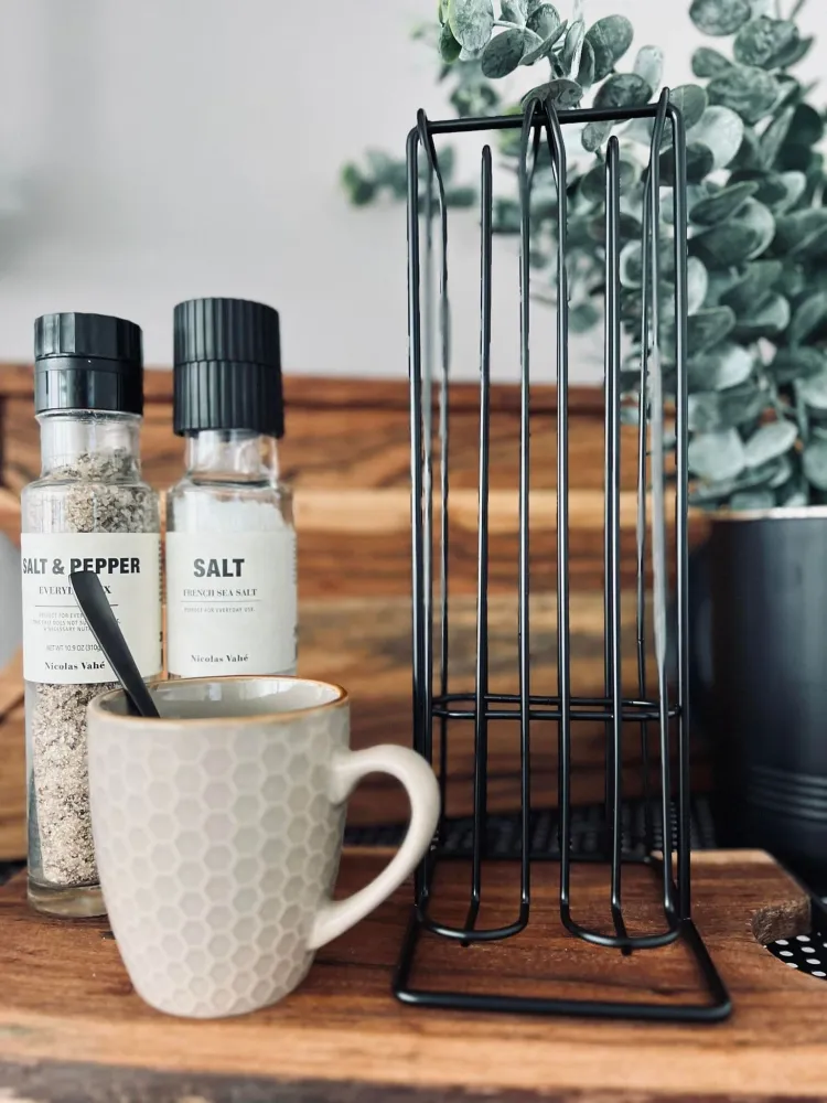 Stativ til kaffekapsler - Sort metal