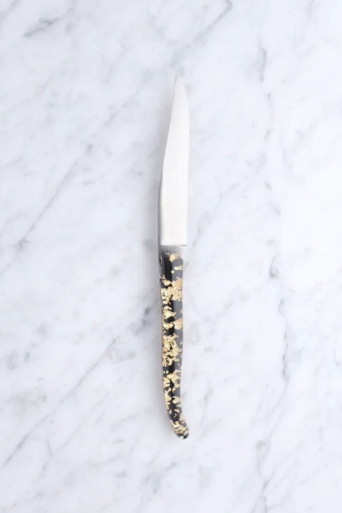 Steakkniv - Guld og Stål