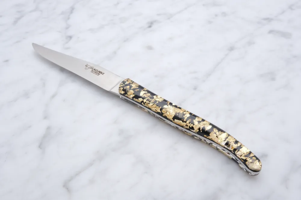 Steakkniv - Guld og Stål