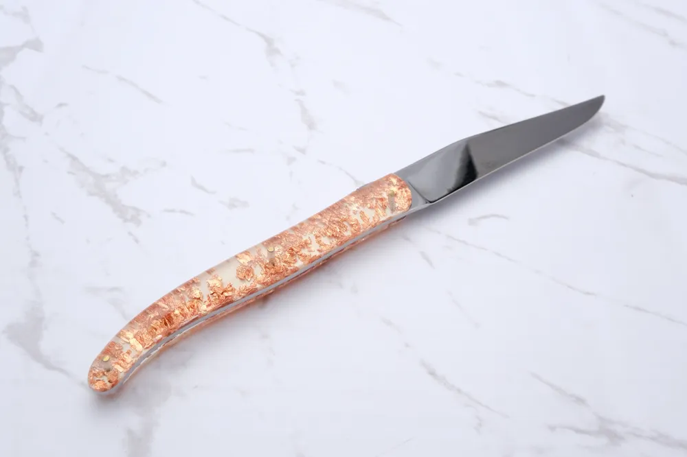 Steakkniv - Kobber og Titanium