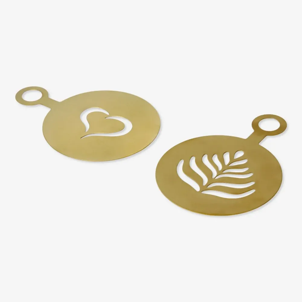 Stencils til kaffe. 2 stk.