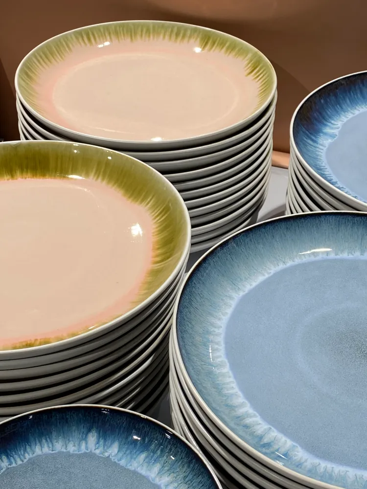 4 stk. ASTA Middagstallerkener i Rosa m. Løbeglasur (Ø26cm)
