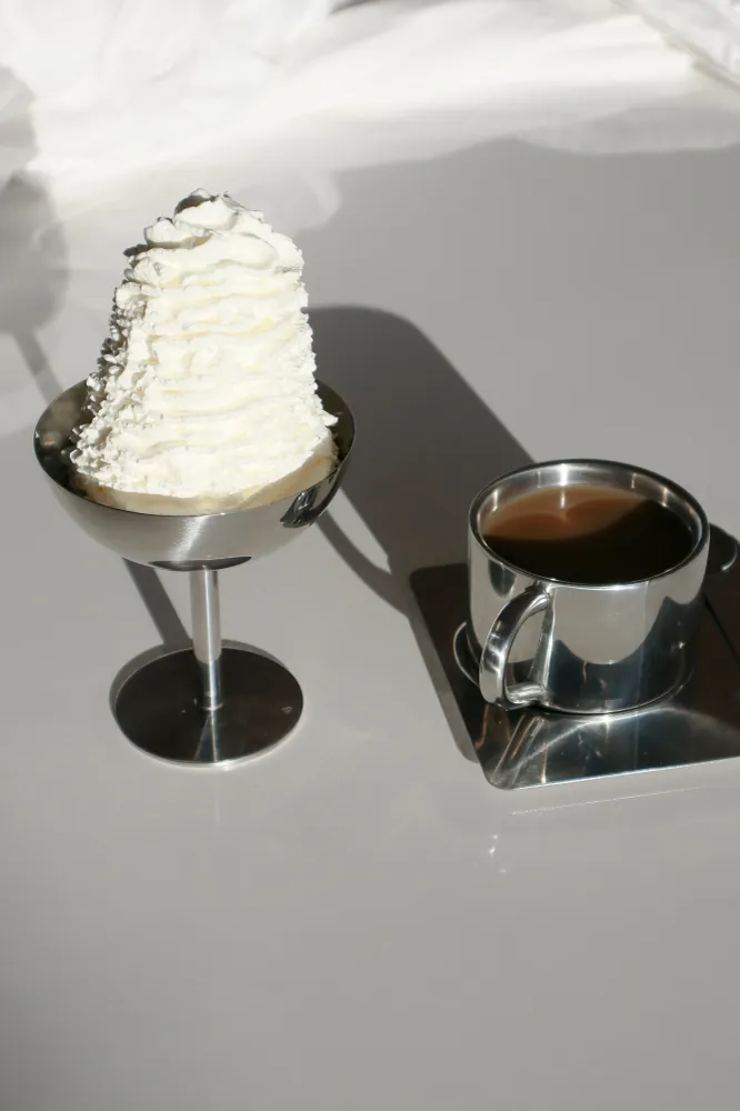 Stål Ice skål - Tall