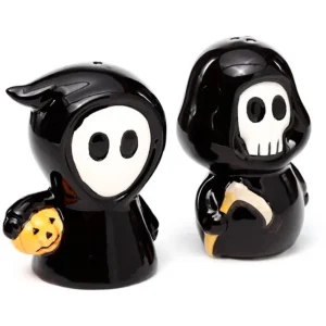 Succubus Home Grim Reaper & Ghost Boy Salt- og Peber Sæt i Sort