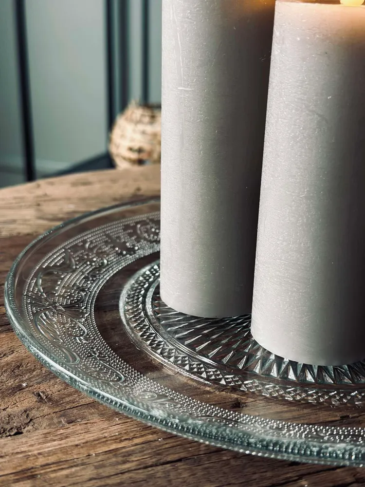 Tallerken i glas - 25 cm