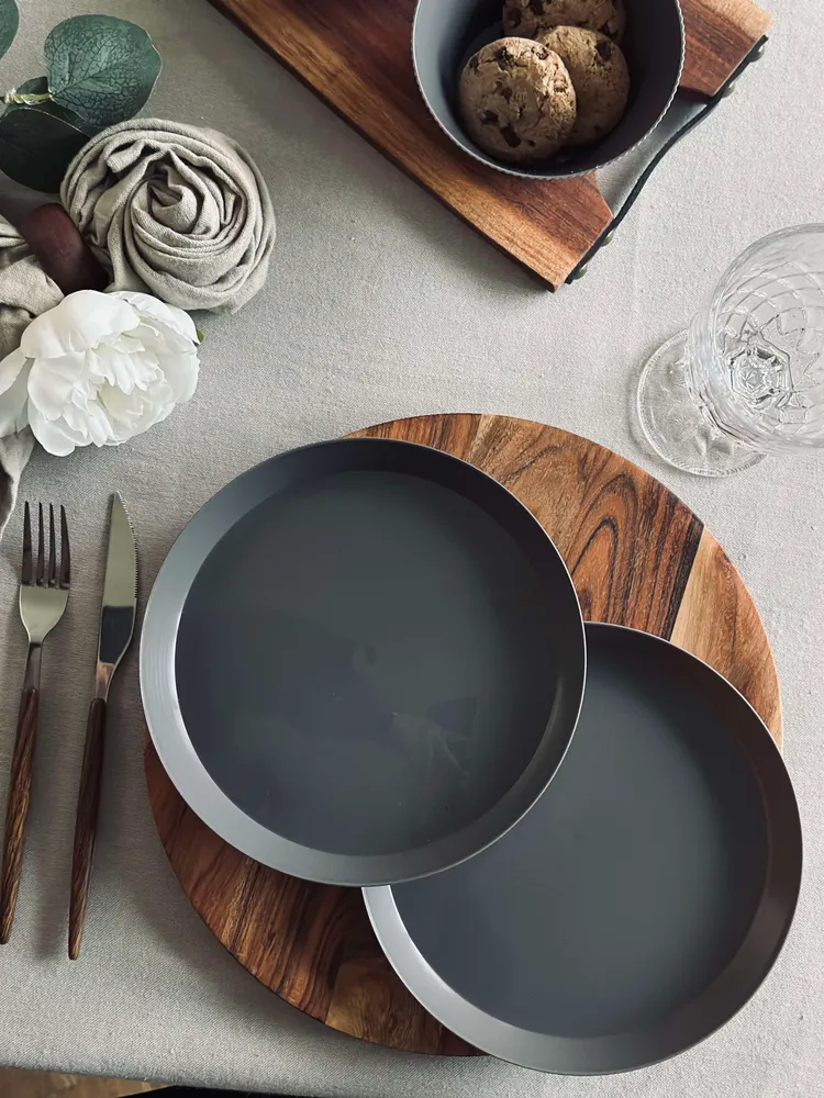 Tallerken Norma 20cm - Stone grey 2stk.