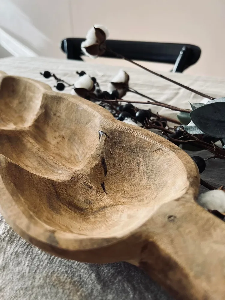 Tapas fad i teak - Håndlavet