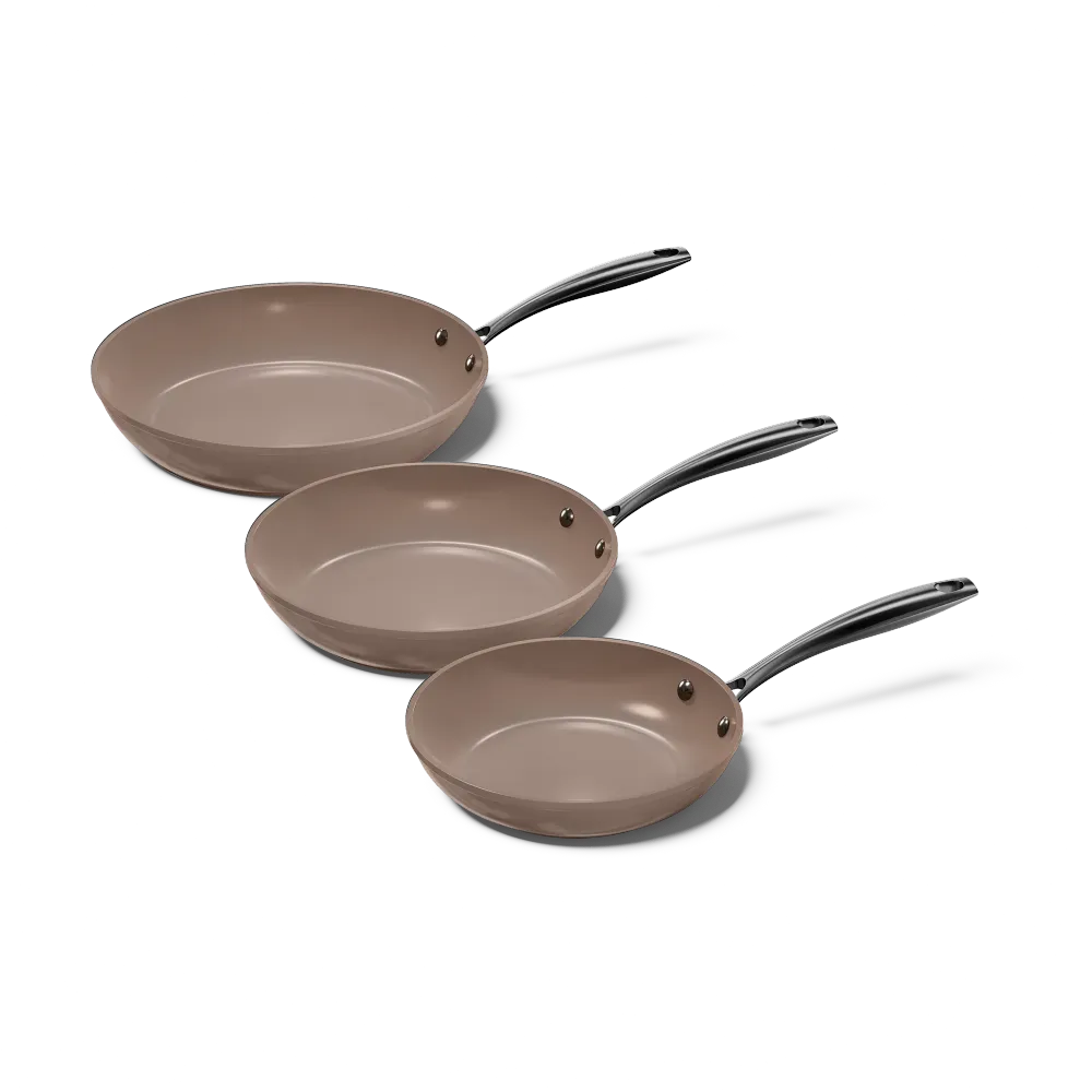 Taupe Mind Stegepandesæt 3 dele