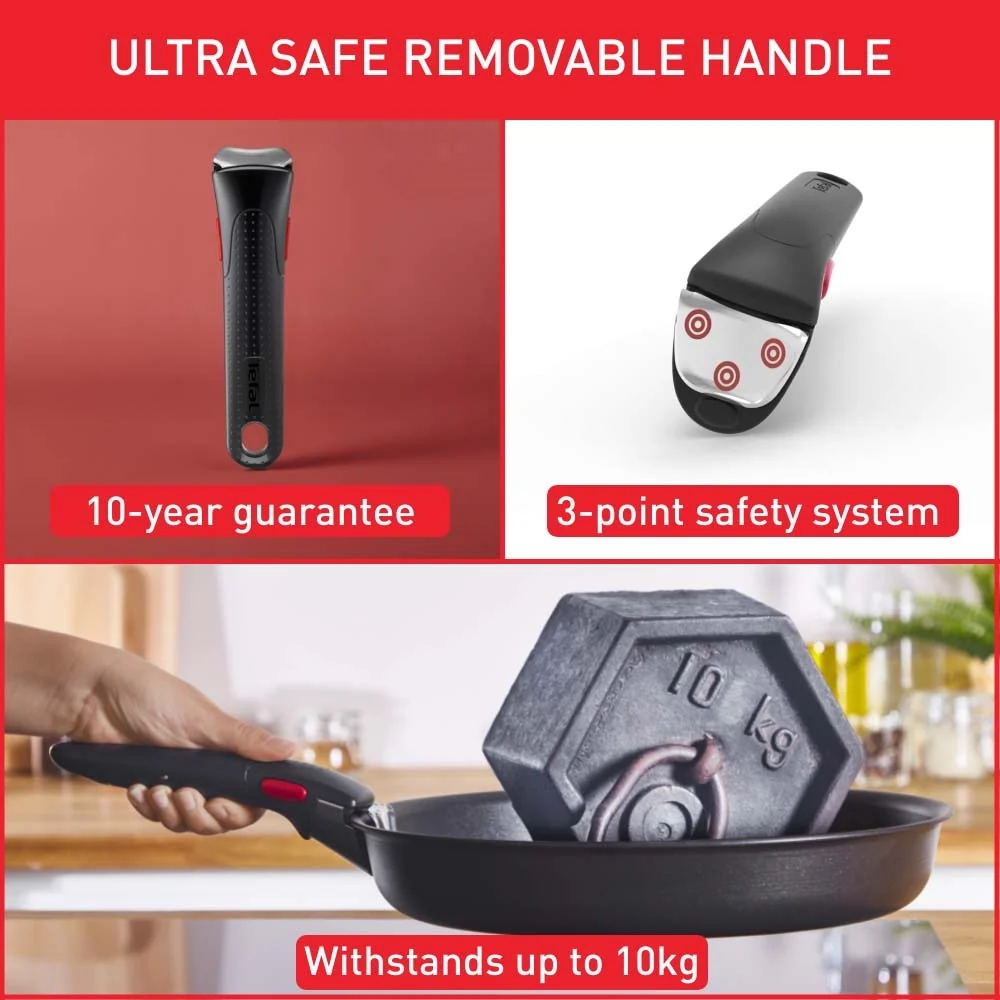 Tefal - Ingenio Emotion stegepandesæt 3 dele 24+28 cm plus håndtag