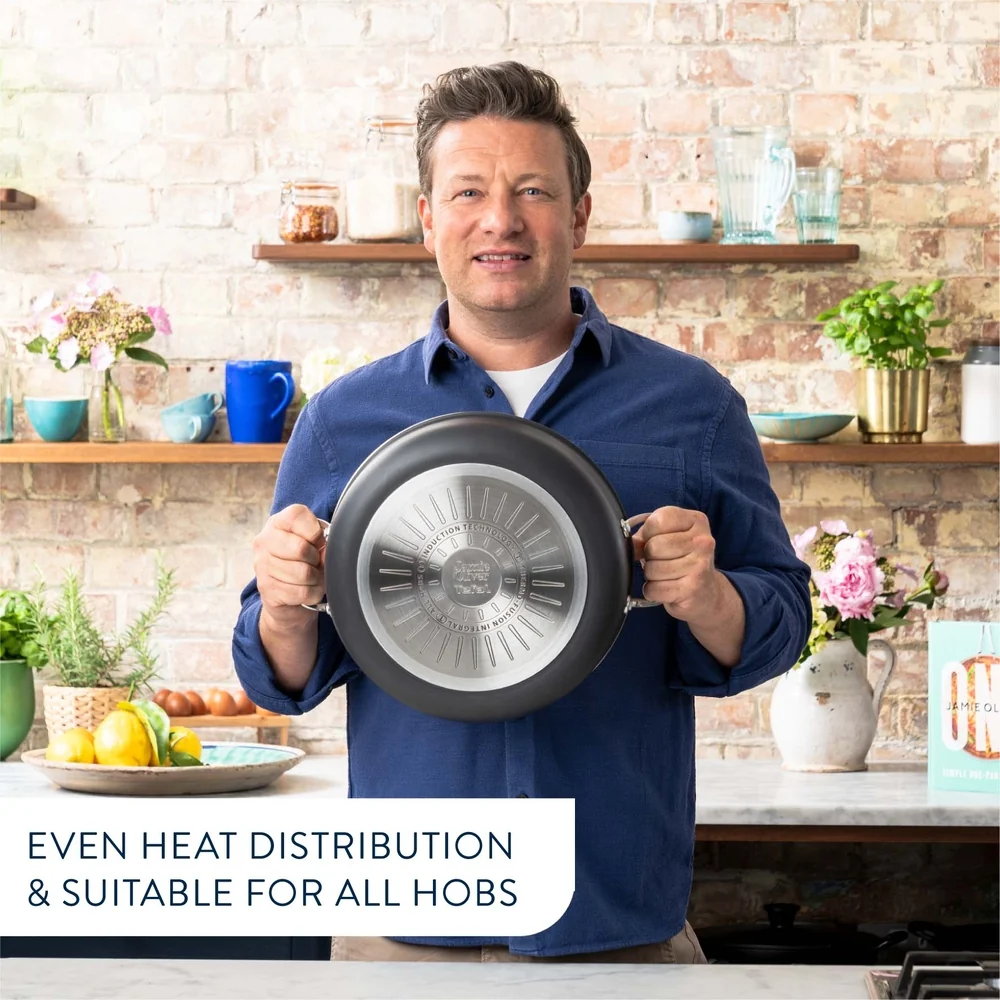 Tefal - Jamie Oliver Cooks Classic HA sautergryde med glaslåg 30 cm