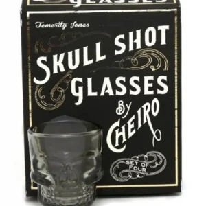 Temerity Jones Skull Set 4 Shot Glasses