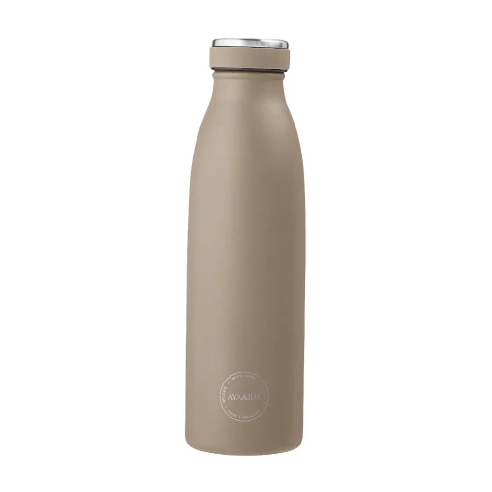 Termo drikkeflaske, Dusty Brown - 500 ml