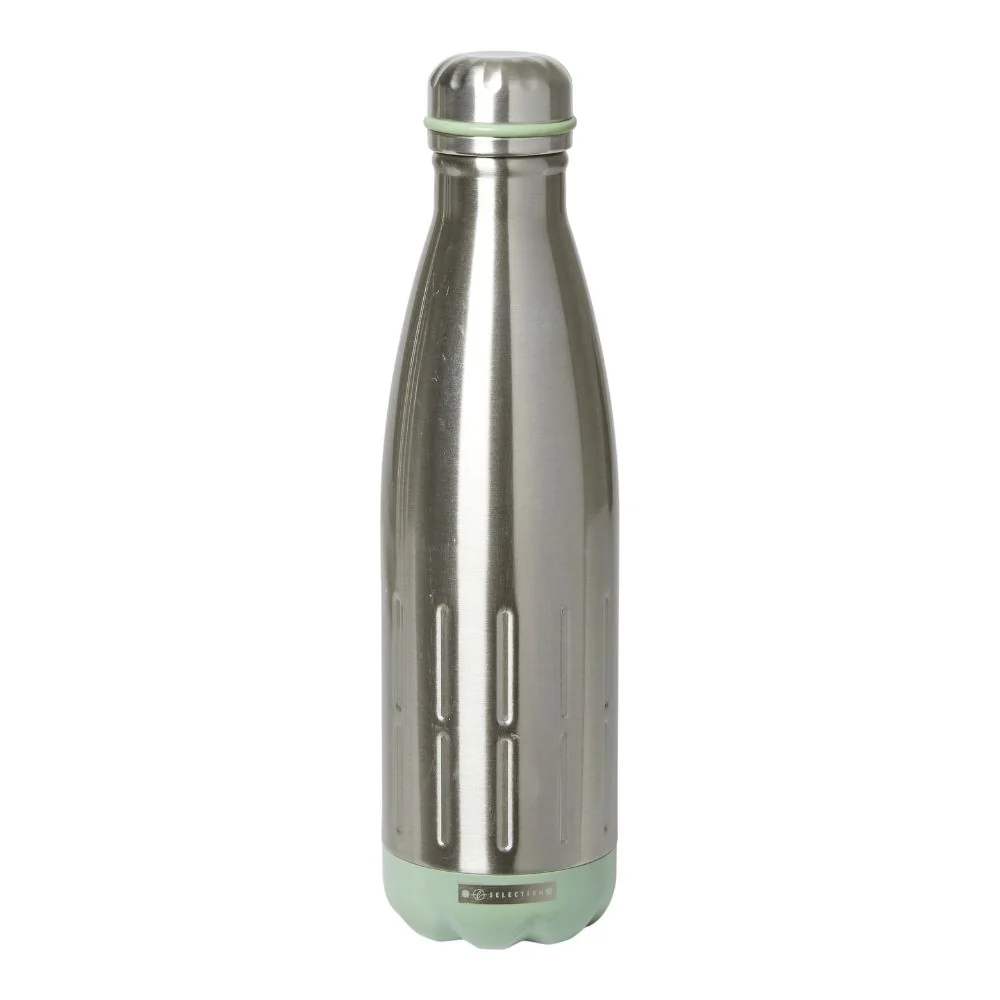 Termoflaske 500 ml. dobbeltvægget stål/støvgrøn