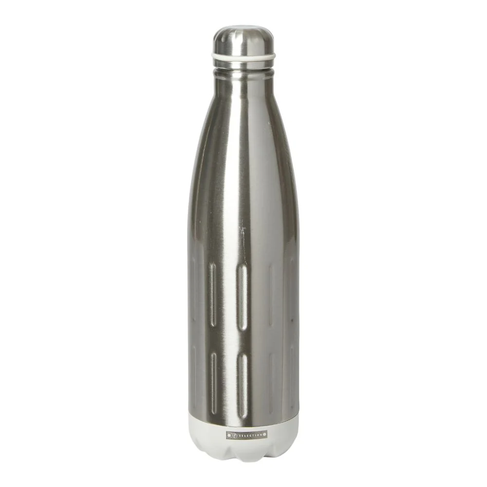 Termoflaske 750 ml. dobbeltvægget stål/stone
