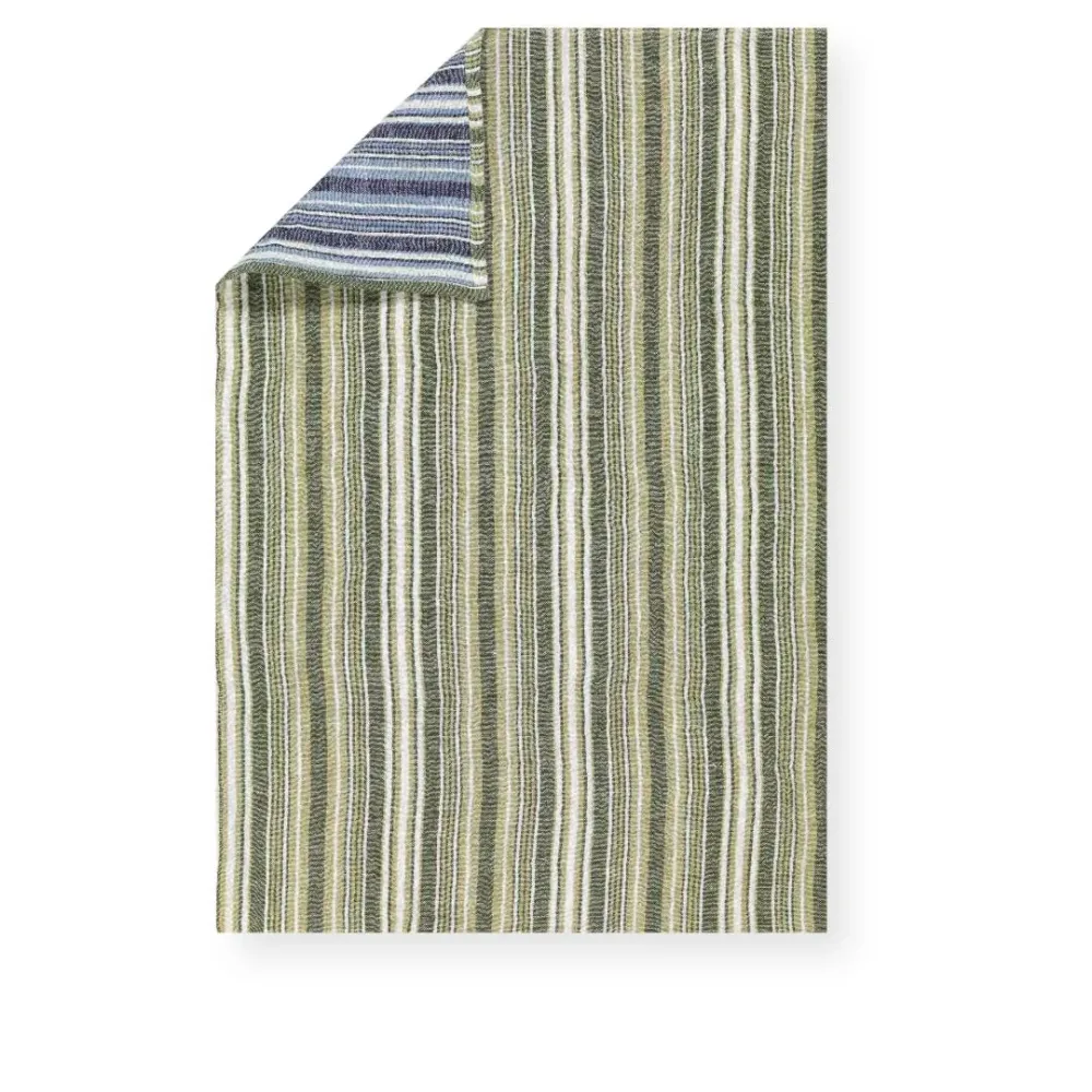 Giano green - hørviskestykke Tessitura Toscana Telerie