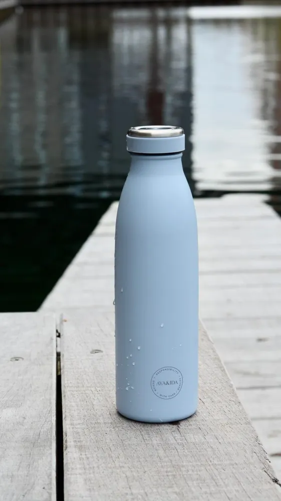 Thermo drikkeflaske - Powder Blue
