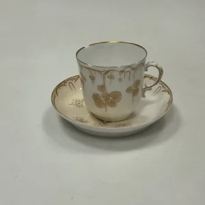 Tidlig Royal Copenhagen Art Nouveau Kop og underkop No 13