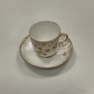 Tidlig Royal Copenhagen Art Nouveau Kop og underkop No 2