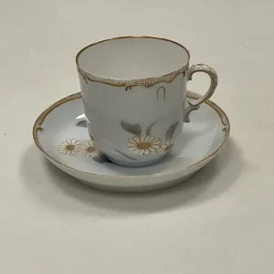 Tidlig Royal Copenhagen Art Nouveau Kop og underkop No 6