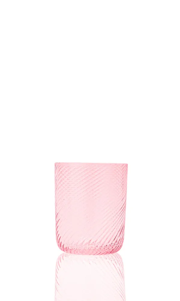 Twist Tumbler glas - rosa