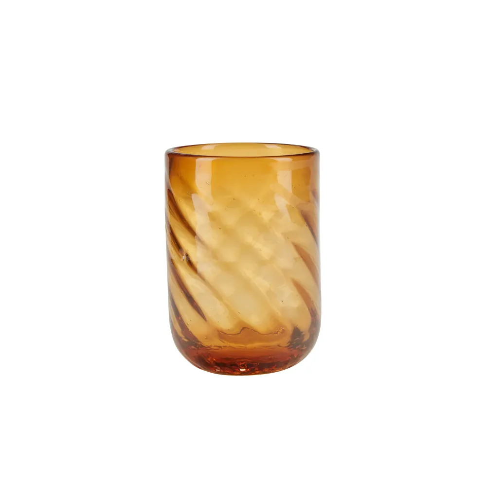 Twist vandglas - Amber