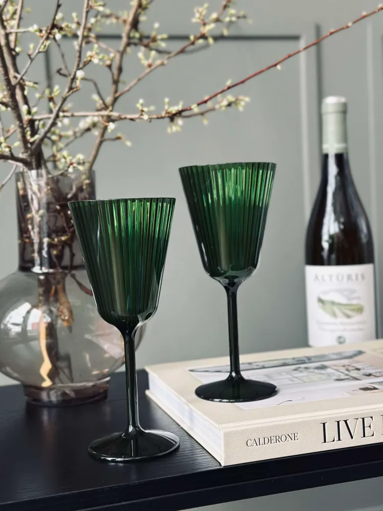 Vinglas Claire 200ml. Grøn - 2 stk.