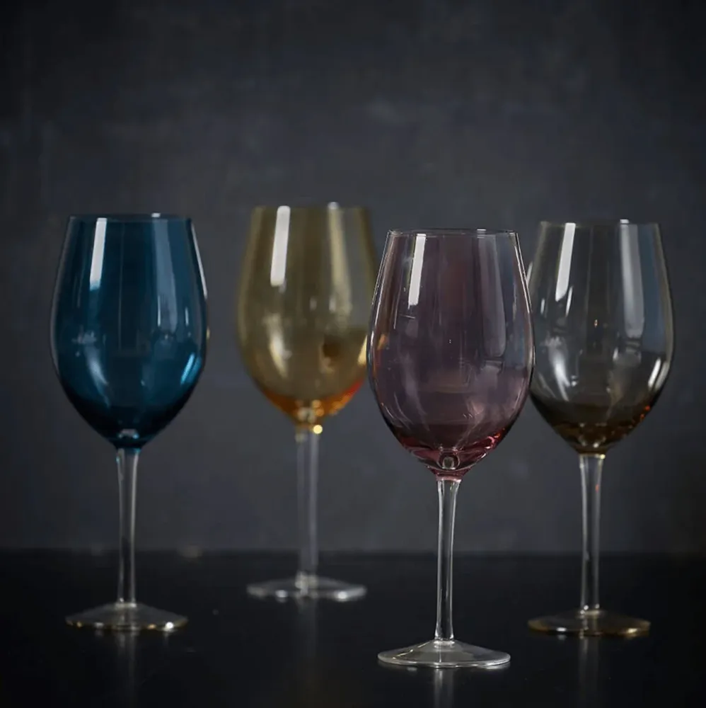 Vinglas Color – Sæt med 4 stk