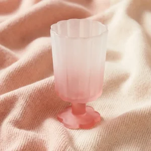 Vinglas med frostet pink finish - 300 ml