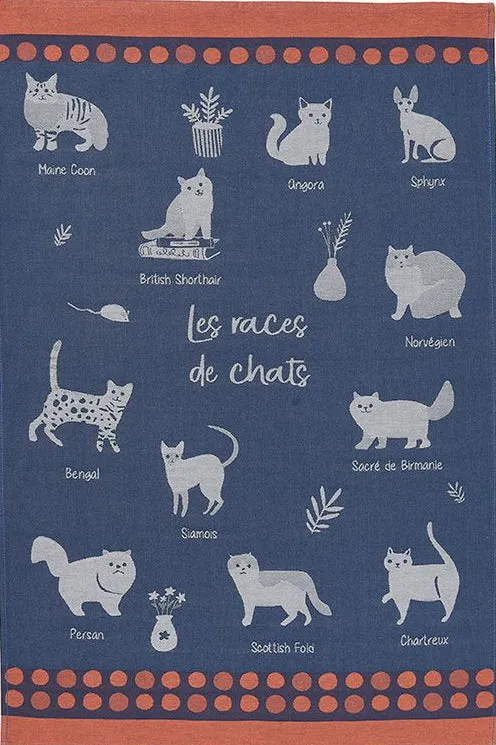 Viskestykke 'Les races de chats'