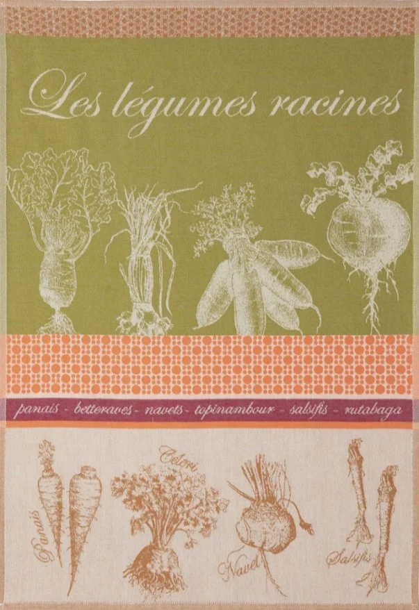 Viskestykke 'Légumes racines vert'