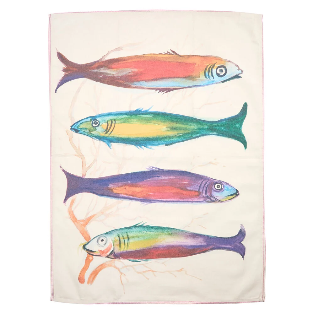 Viskestykke m/fisk - 50x70 cm.