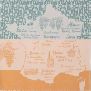 Viskestykke 'Vins blancs de France'