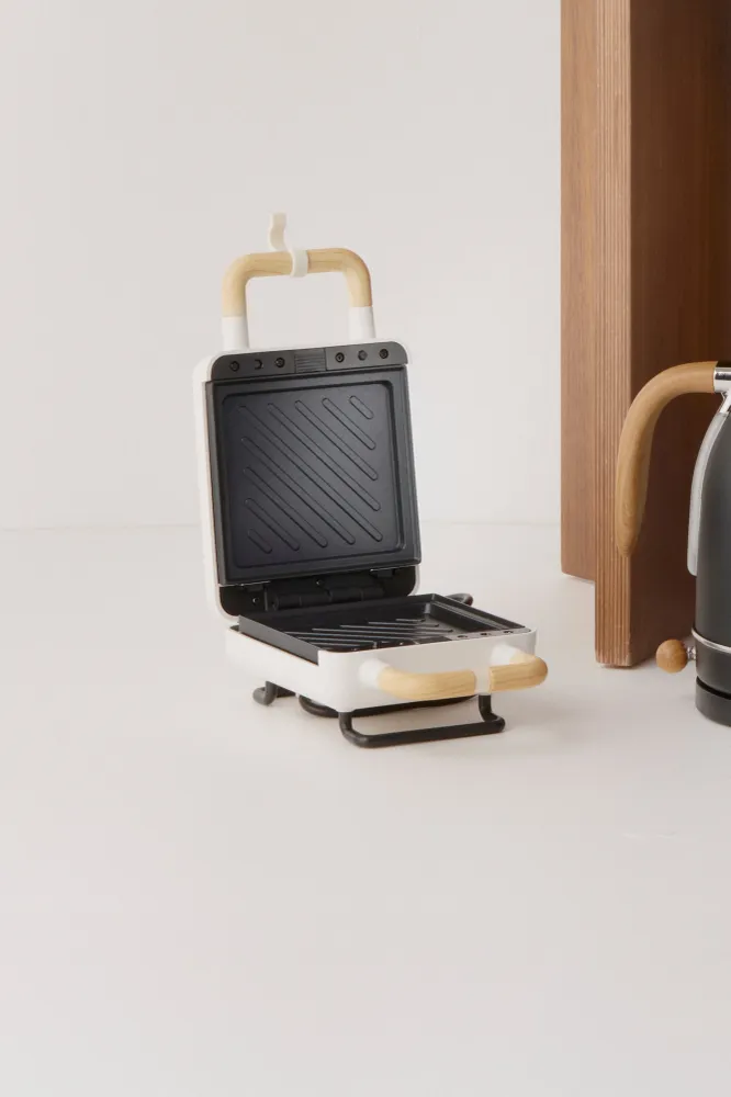2 1 Waffle Iron Sandwich Maker - hvid